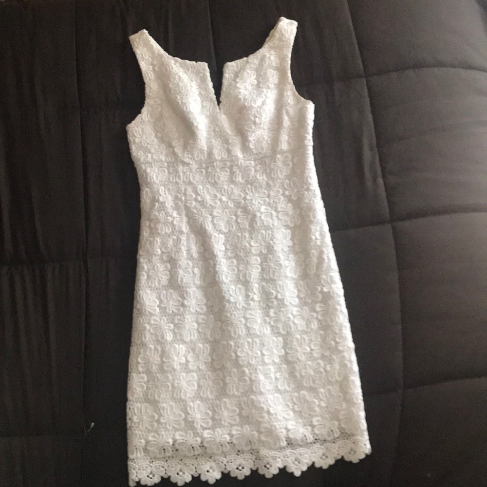 Lilly Pulitzer white lace dress